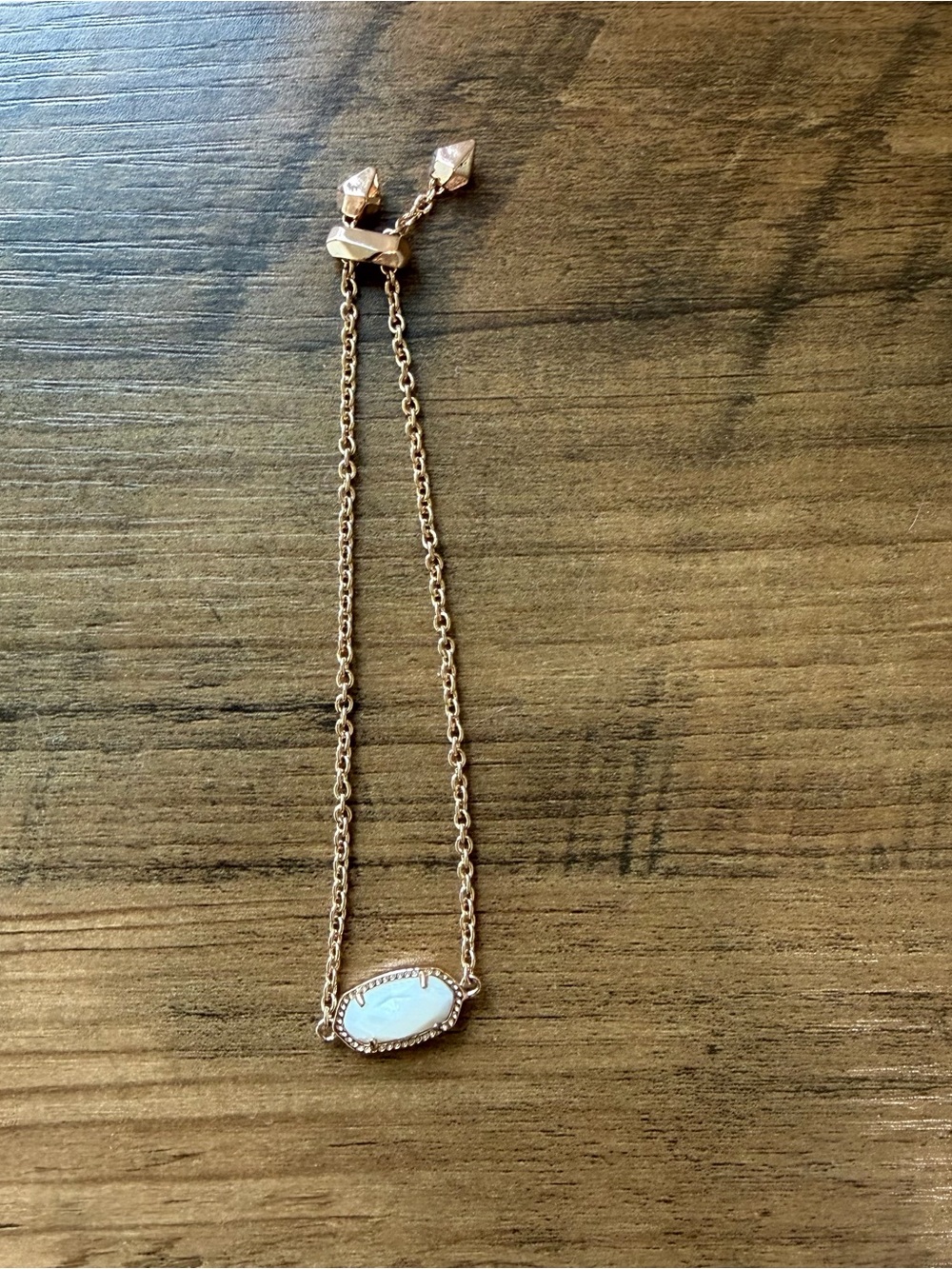 Kendra Scott Adjustable Bracelet with White Stone